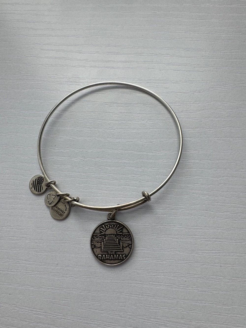 Alex and Ani - The Bahamas Charm Bangle Bracelet - Silver Tone